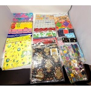 Lot of Vintage New Gift Wrap Tissue Paper Packs Hallmark  Artfaire Mixed